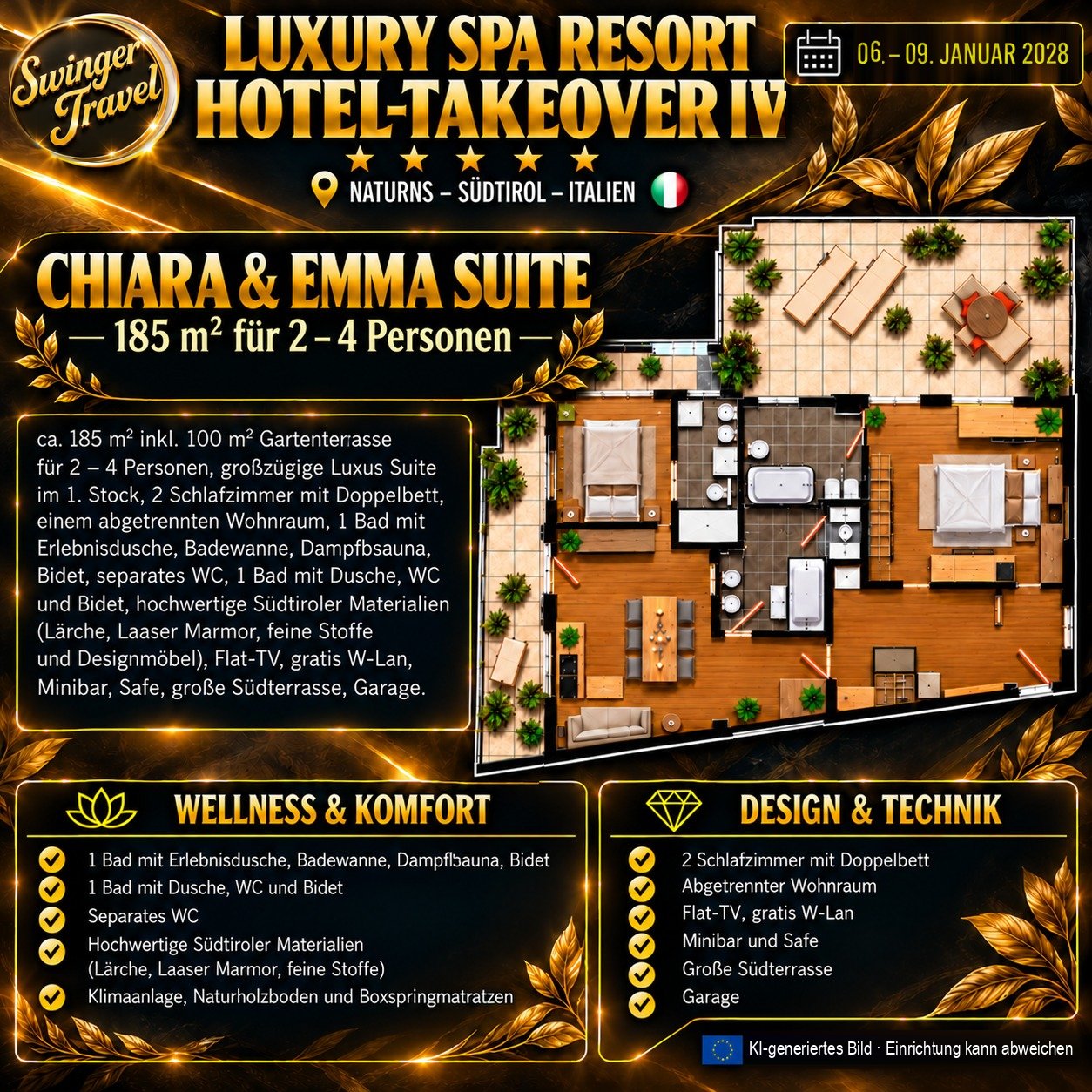 Chiara & Emma Suite -- Zimmeransicht