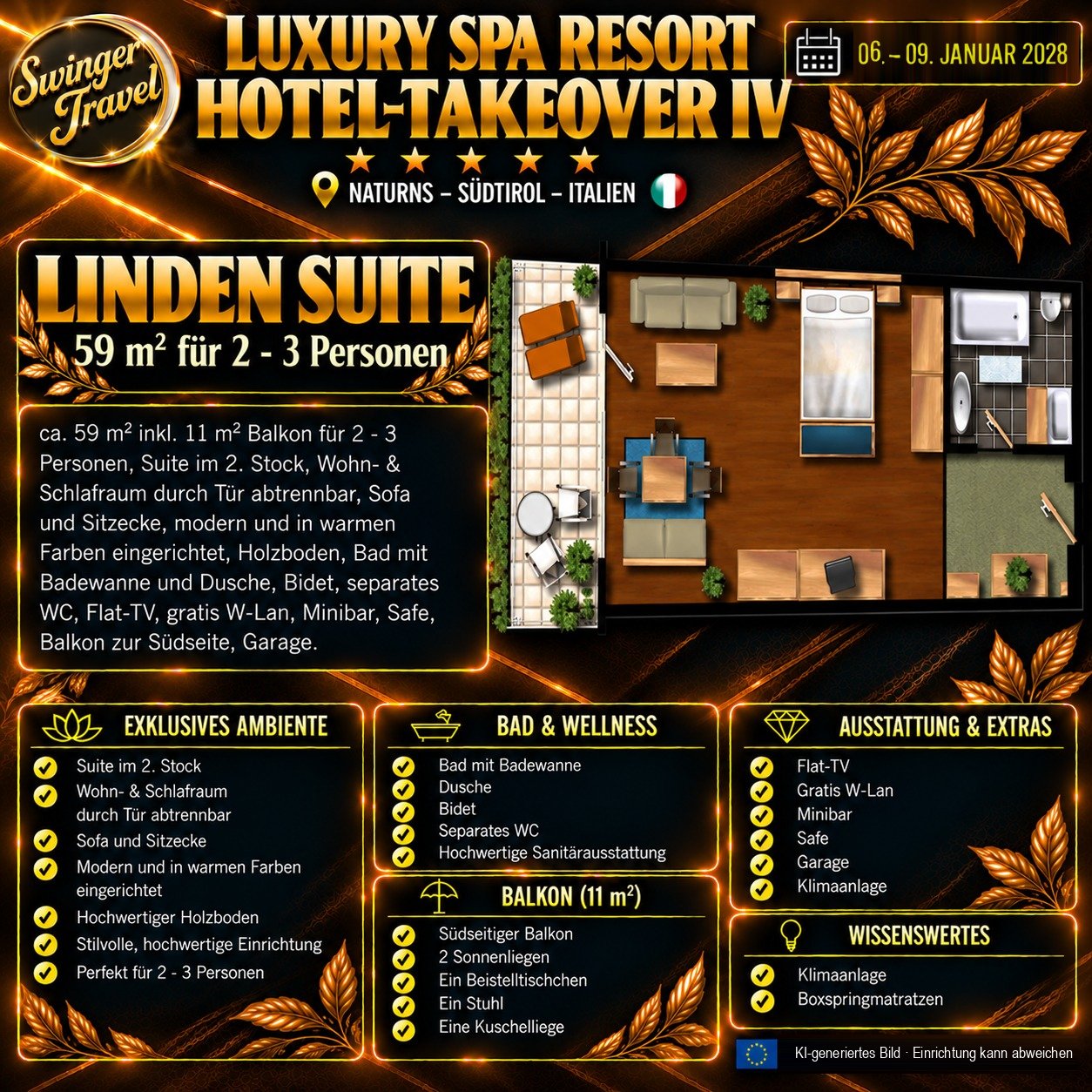 Linden Suite -- Zimmeransicht