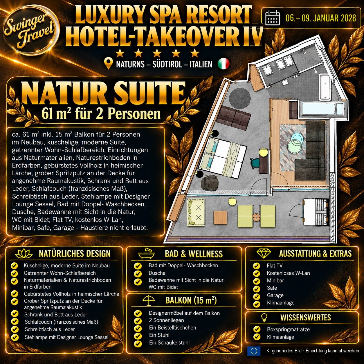 Natursuite -- Zimmeransicht