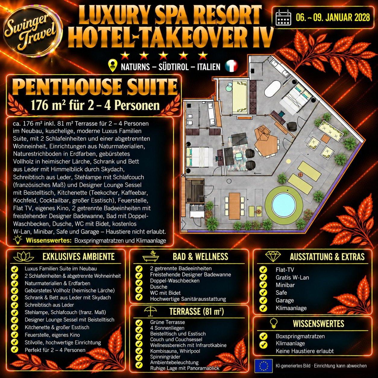 Penthouse Suite -- Zimmeransicht
